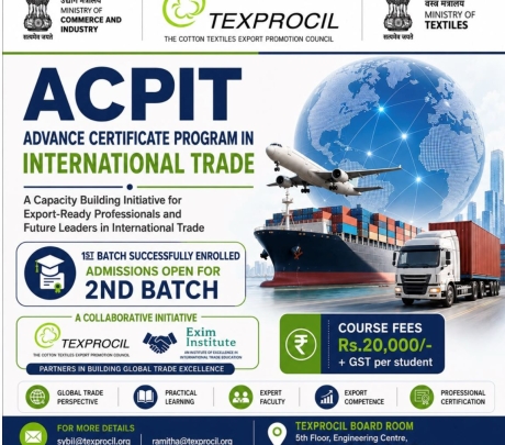 TEXPROCIL: ACPIT (Advanced Certificate Programme in International Trade)
